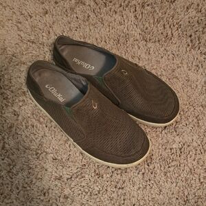 Olukai Men's Brown  Slip-On Casual Loafers Size 8 (0817)